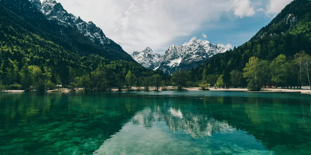 Demo output: the landscape photo at 1200 by 600 pixels